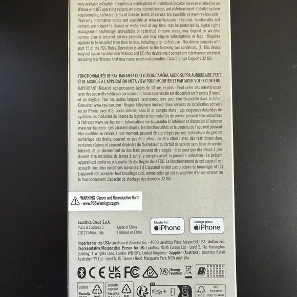 BRAND NEW IN BOX- 🆕 Gen 2 Ray-Ban Meta Headliner Glasses Matte Black - unopened - Picture 3 of 6